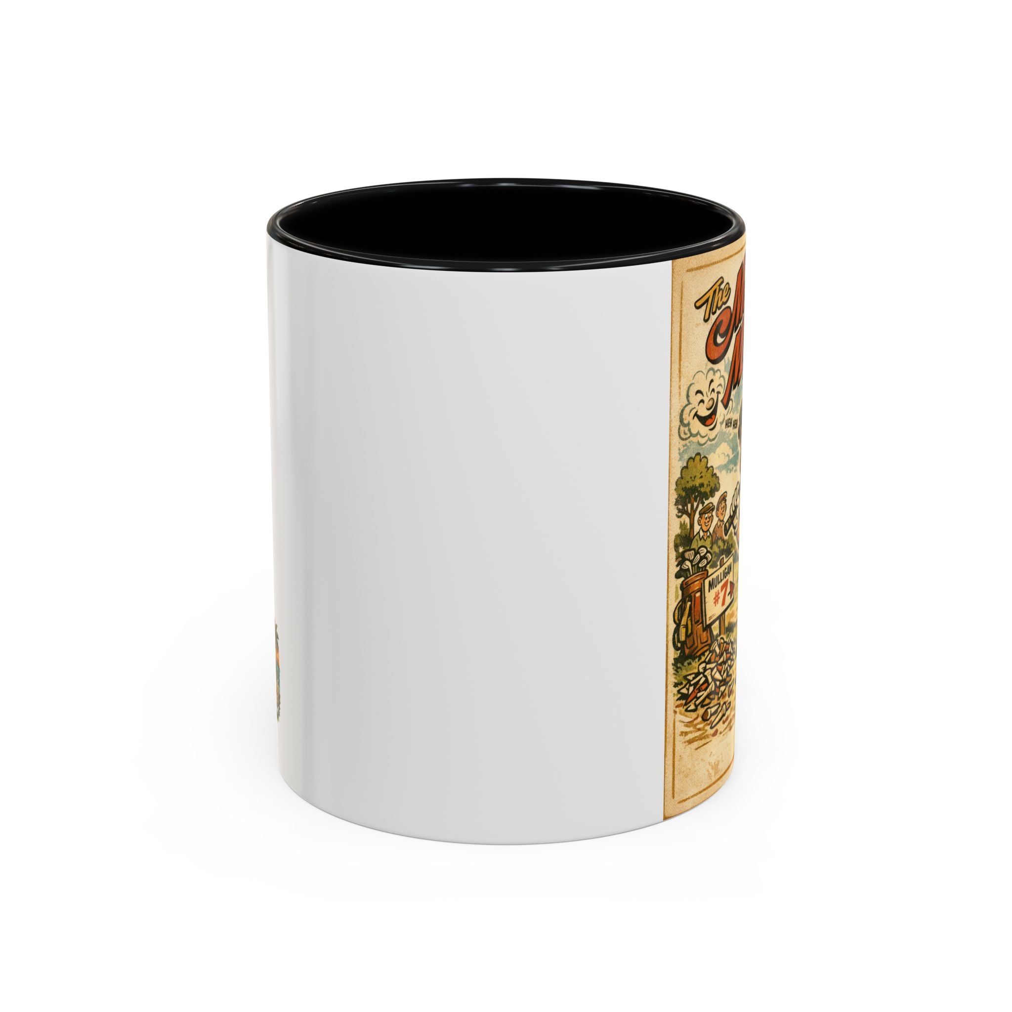 Vintage Golf Mug — “The Mulligan Master” Accent Coffee Cup (11/15 oz)