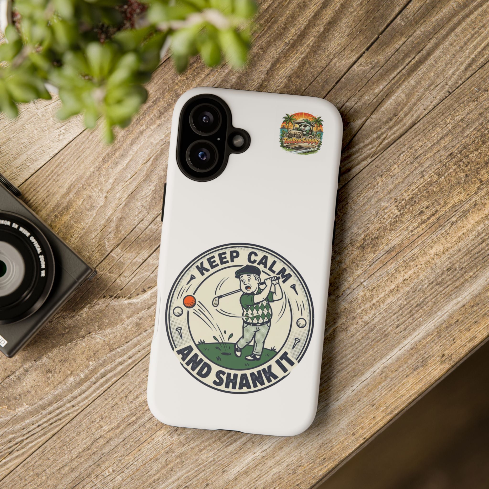 Keep Calm and Shank It Golf Phone Case - Funny Golfer Protective Cover