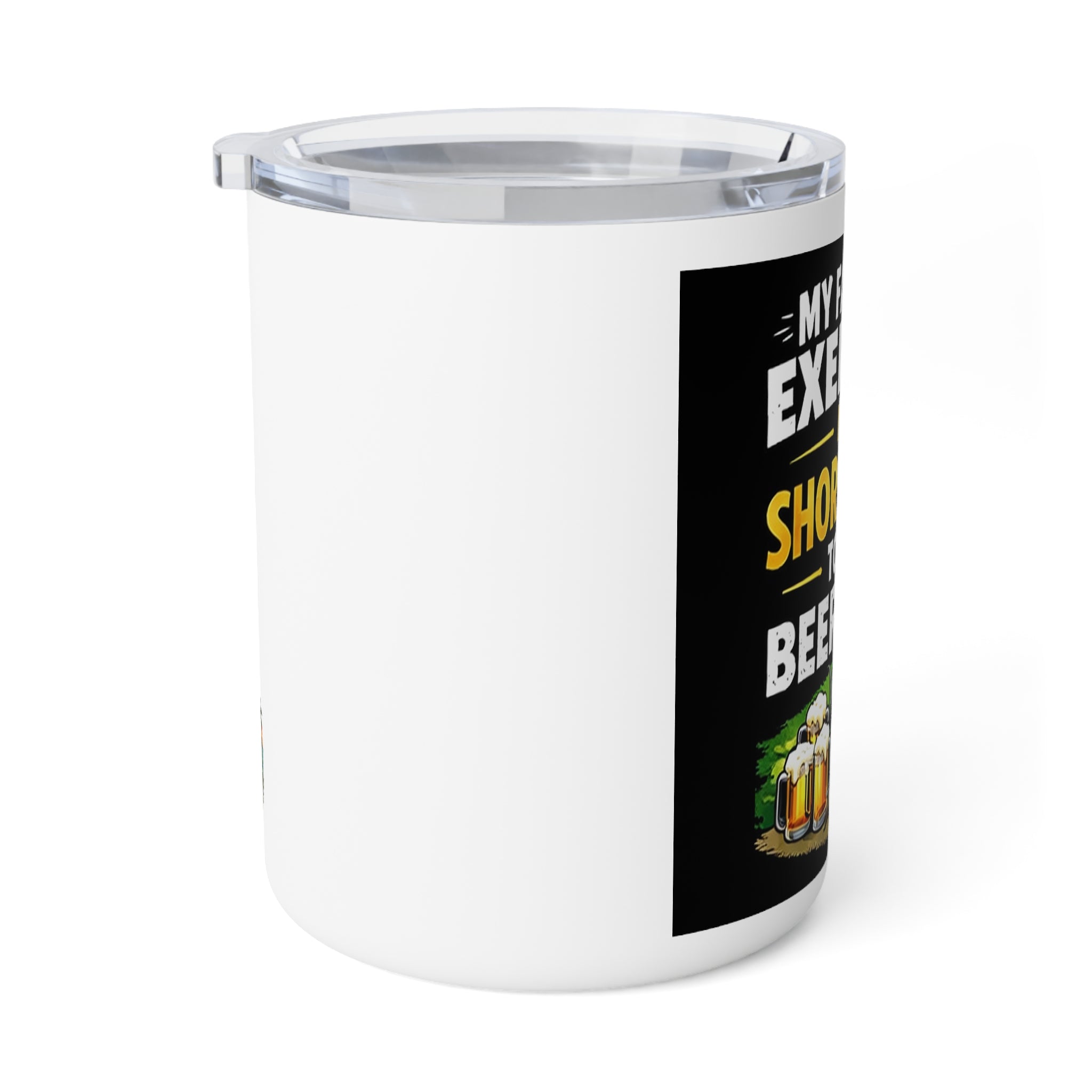 My Exercise Routine Includes Shopping and Beer Insulated Coffee Mug