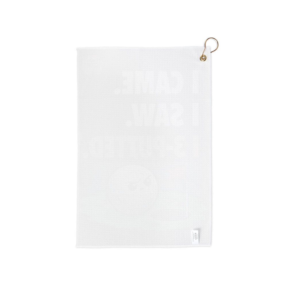 Golf Towel — "I Came. I Saw. I 3-Putted." Funny Golf Gift for Players