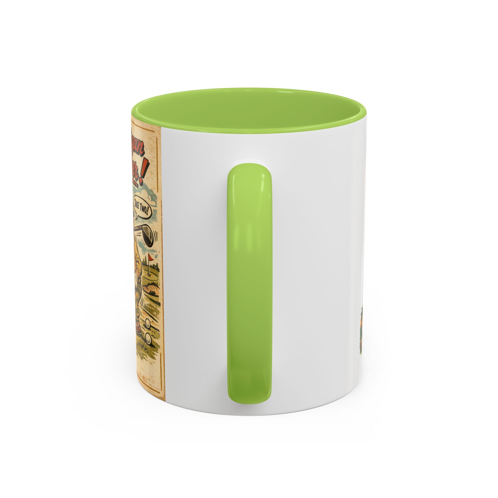 Vintage Golf Mug — “The Mulligan Master” Accent Coffee Cup (11/15 oz)