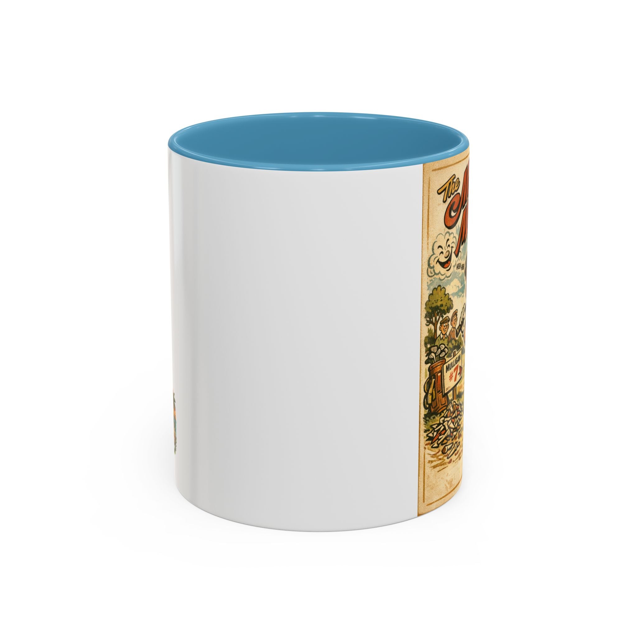 Vintage Golf Mug — “The Mulligan Master” Accent Coffee Cup (11/15 oz)