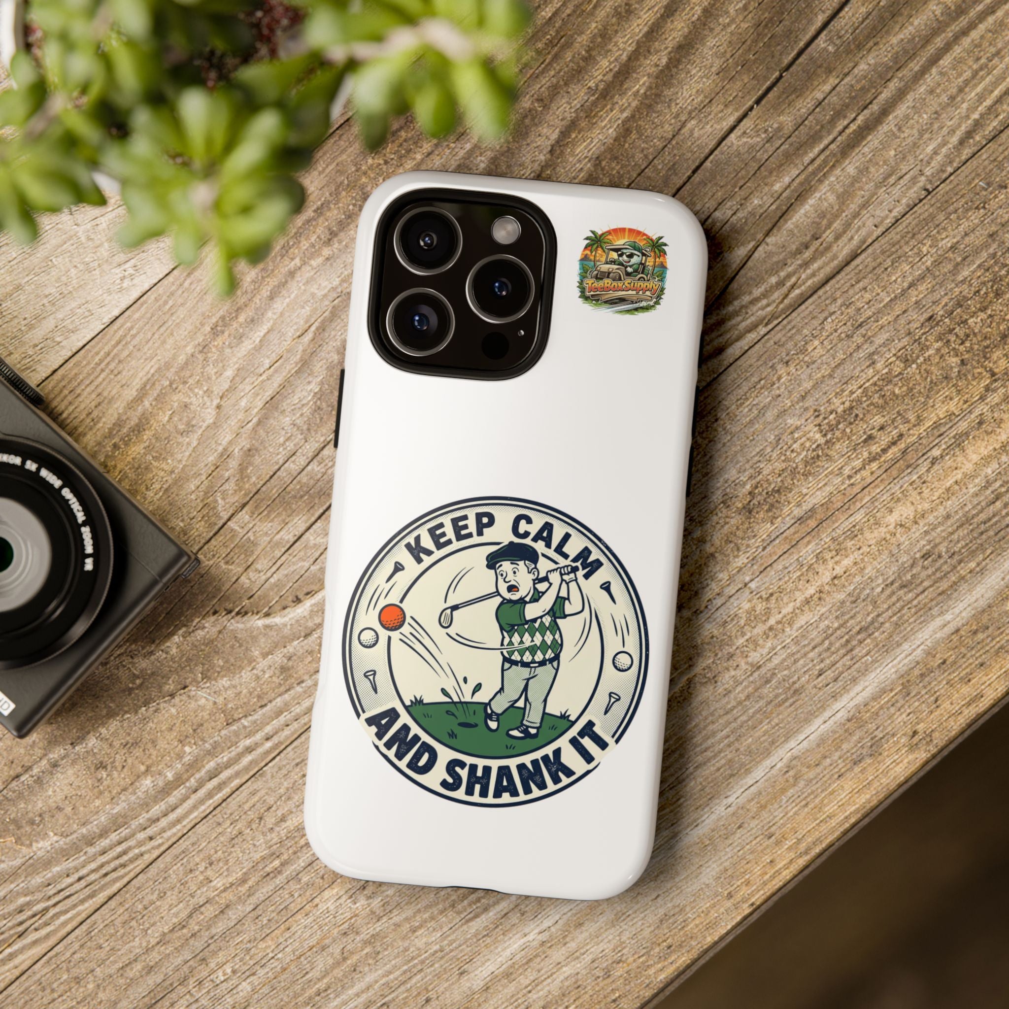 Keep Calm and Shank It Golf Phone Case - Funny Golfer Protective Cover