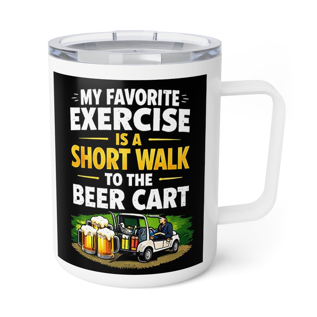 My Exercise Routine Includes Shopping and Beer Insulated Coffee Mug