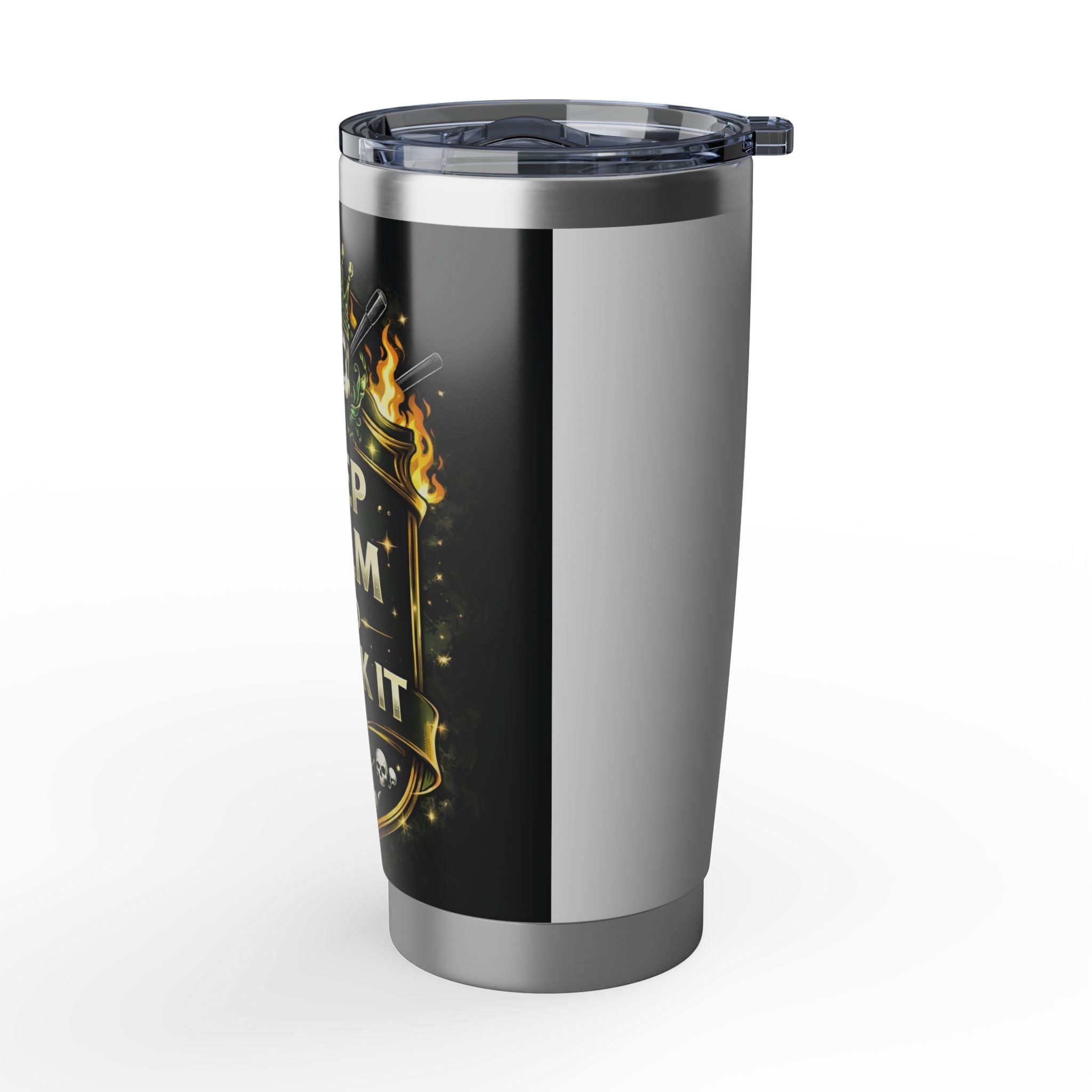 Keep Calm and Shank It Tumbler — Skull Crown 20oz Travel Cup