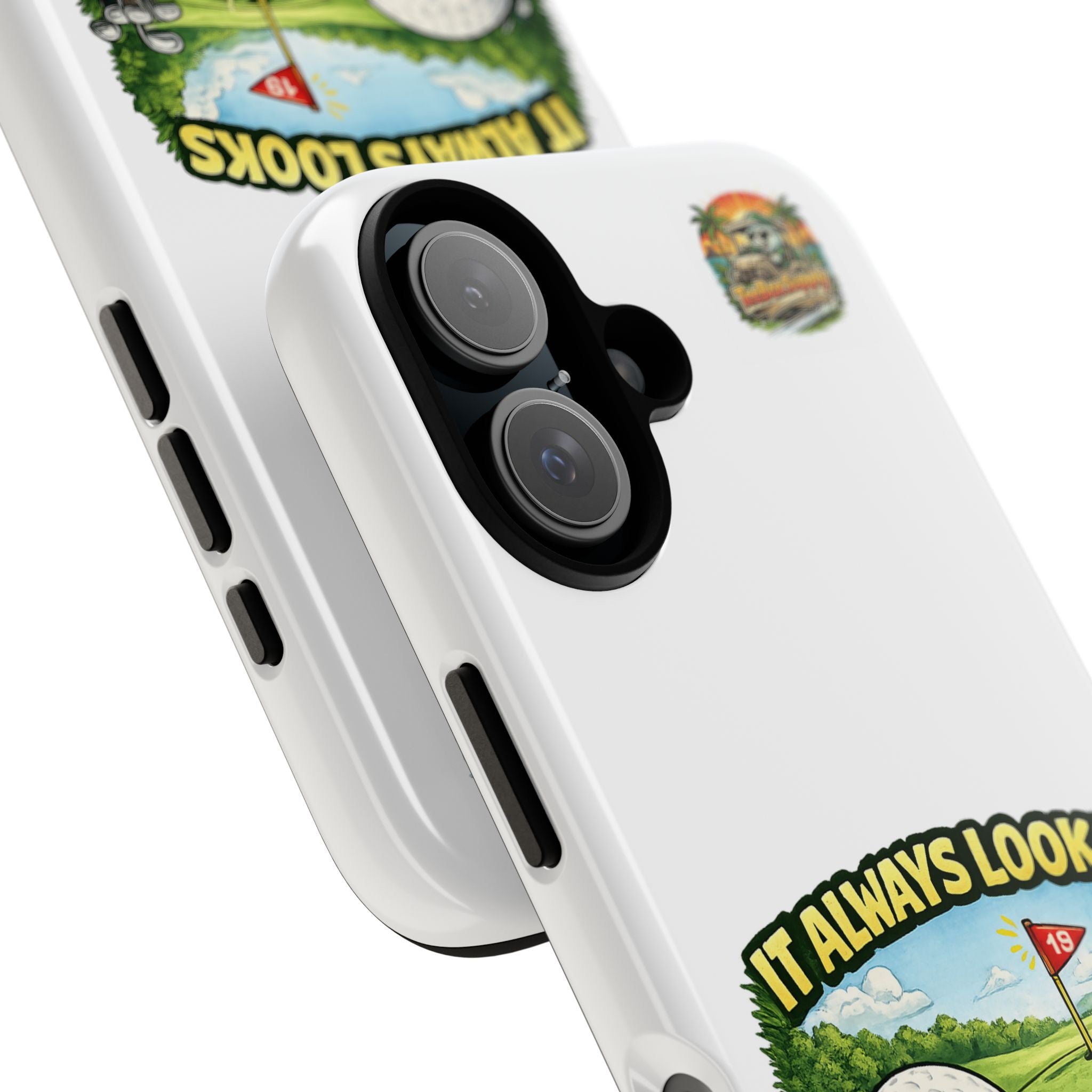It Always Looks Closer Than It Is Golf Phone Case | Funny Golf Ball Design