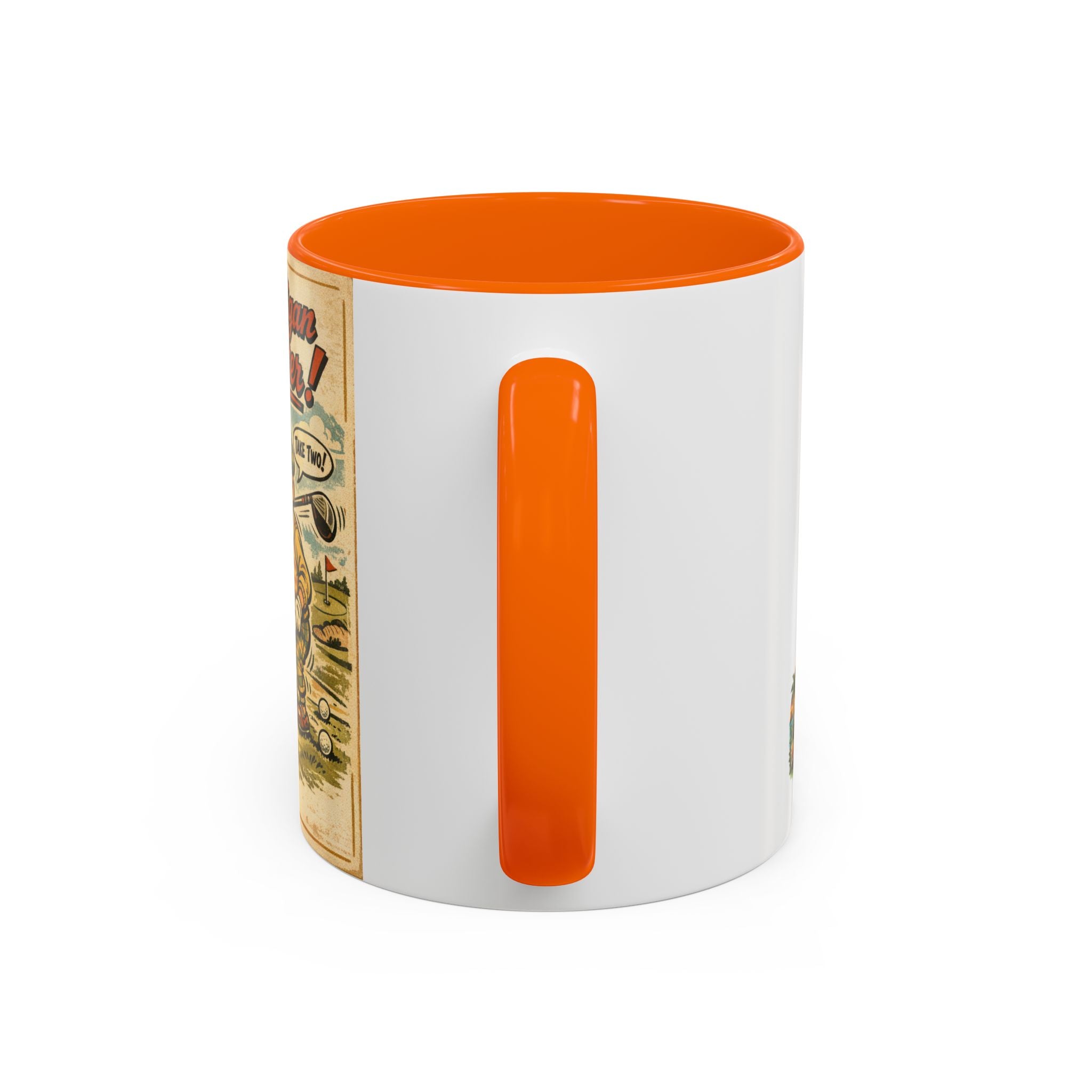 Vintage Golf Mug — “The Mulligan Master” Accent Coffee Cup (11/15 oz)