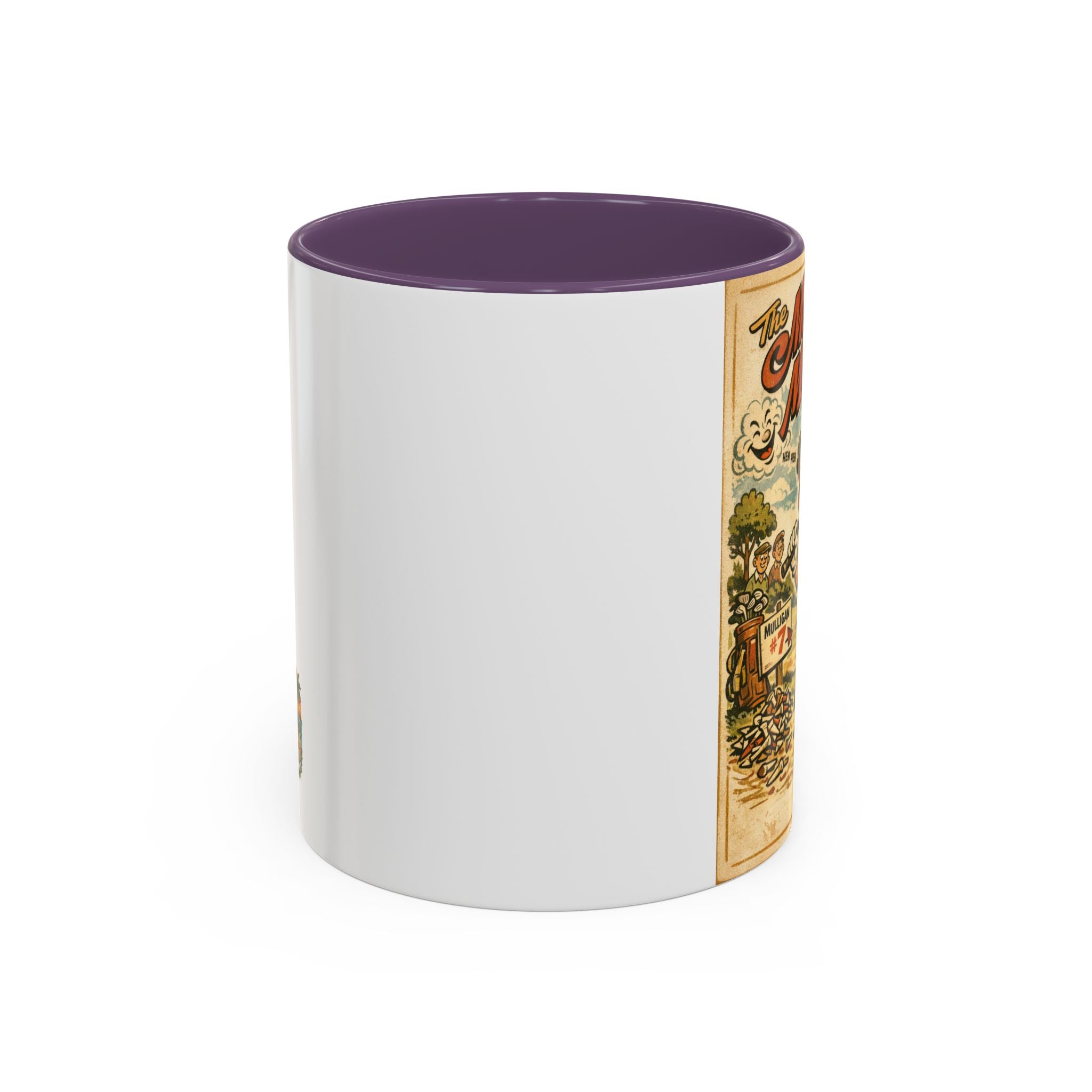 Vintage Golf Mug — “The Mulligan Master” Accent Coffee Cup (11/15 oz)