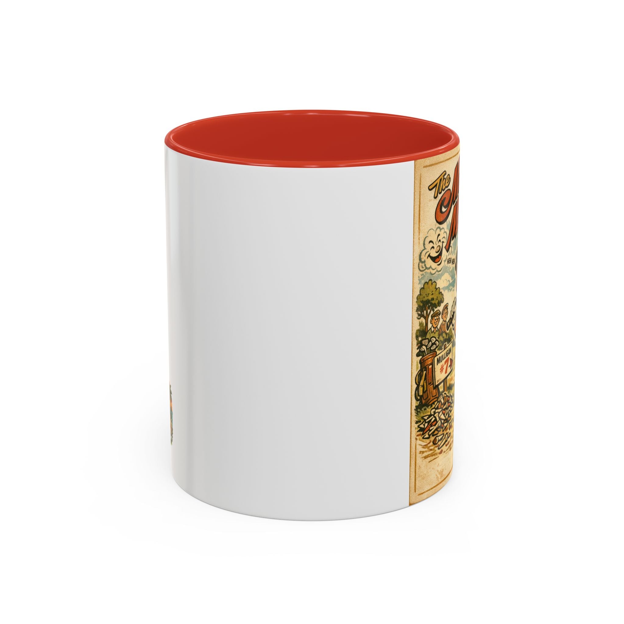 Vintage Golf Mug — “The Mulligan Master” Accent Coffee Cup (11/15 oz)