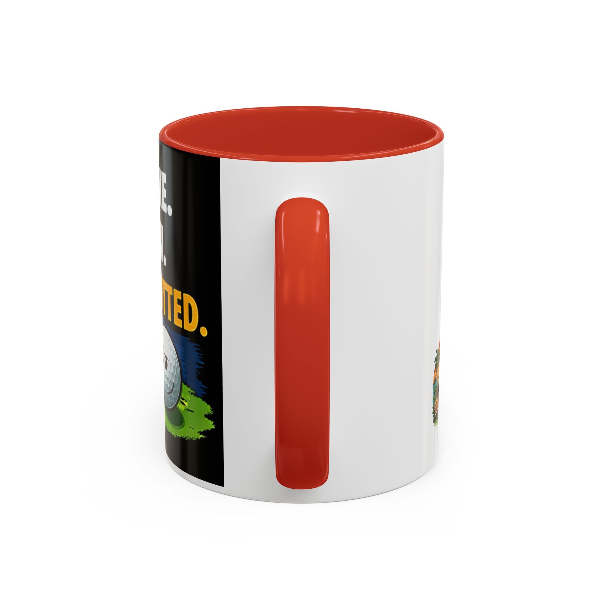 Golf Coffee Mug - "I Came. I Saw. I 3-Putted." Funny Golfer Accent Mug (11/15oz)