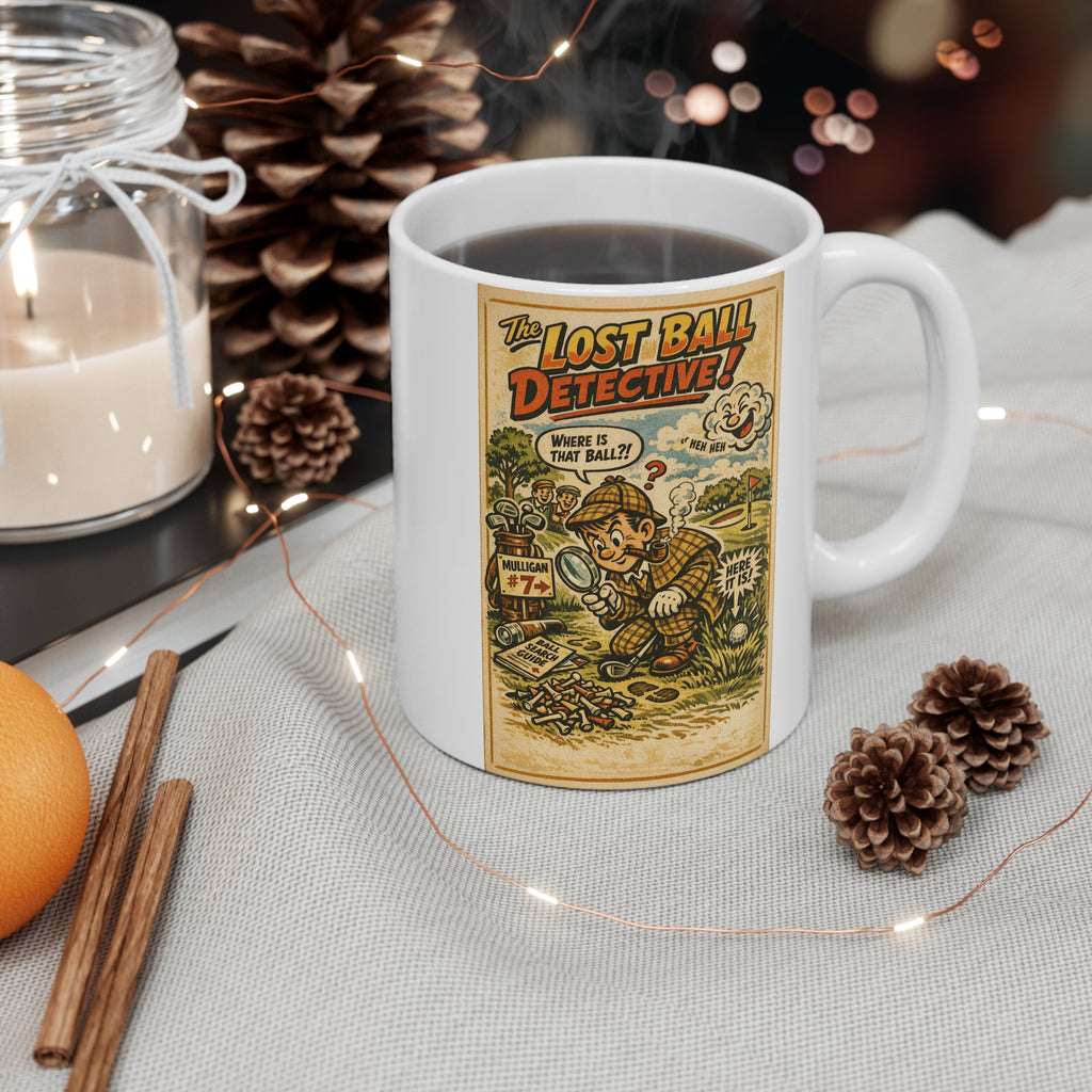 Retro golf "The Lost Ball Detective" Mug