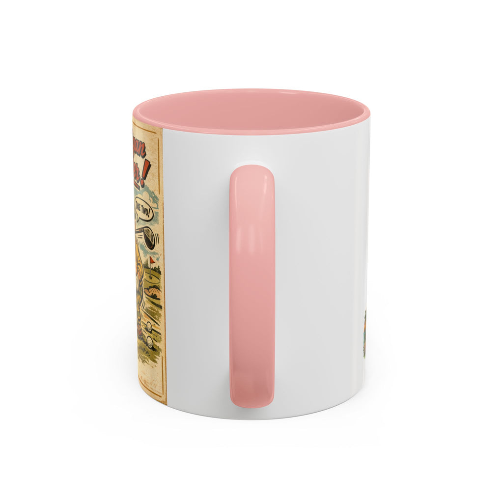 Vintage Golf Mug — “The Mulligan Master” Accent Coffee Cup (11/15 oz)