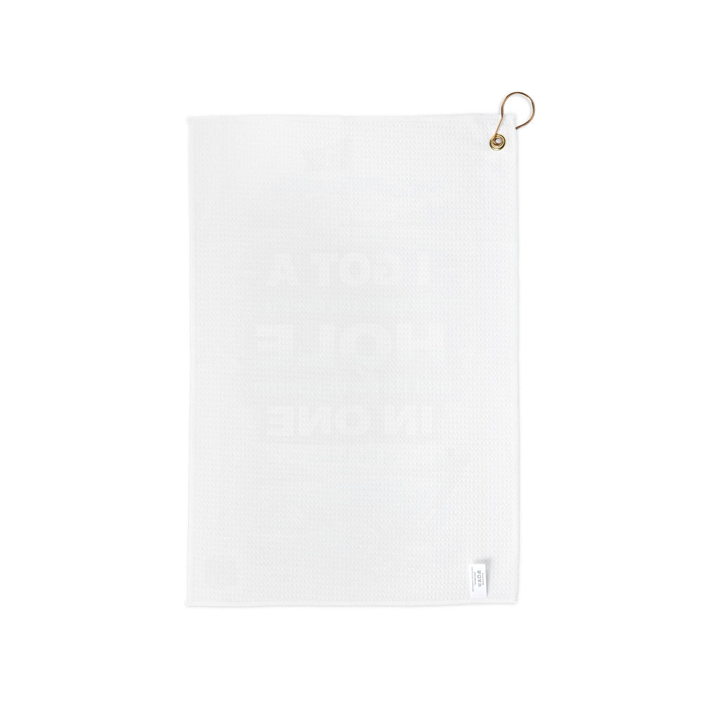 Golf Towel — Funny 'I Got a Bogey on Every Hole...' Putter-in-One Golfing Towel