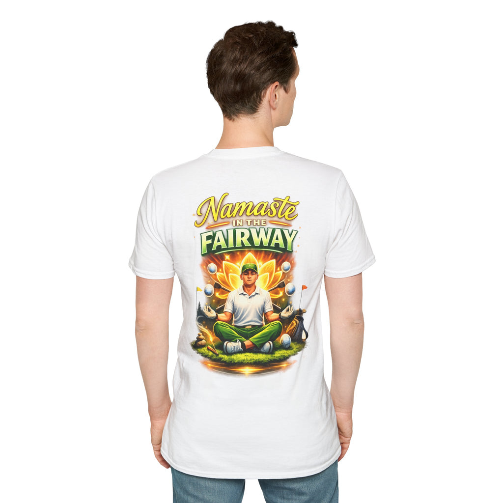Golf Meditation T-Shirt — "Namaste on the Fairway" Graphic Tee