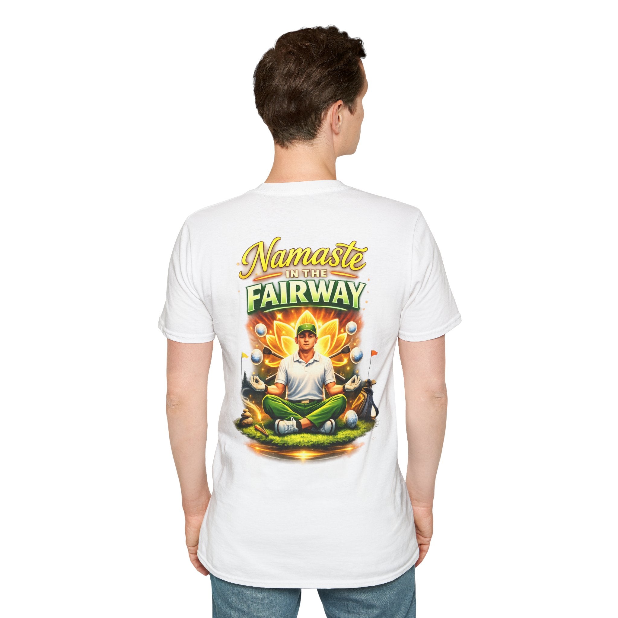 Golf Meditation T-Shirt — "Namaste on the Fairway" Graphic Tee