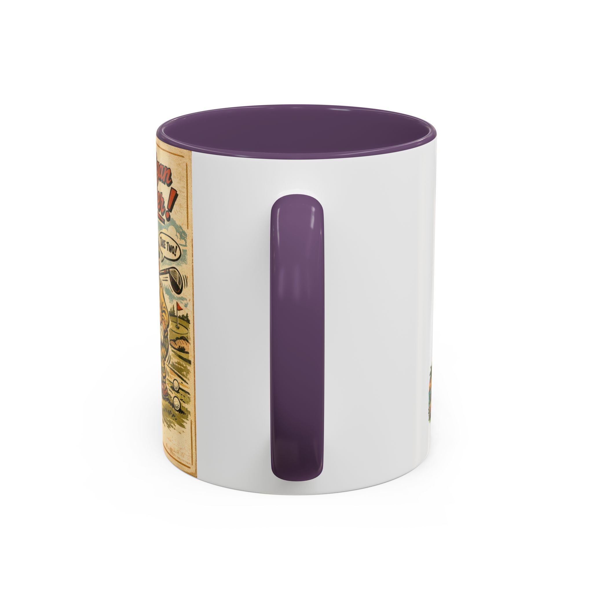 Vintage Golf Mug — “The Mulligan Master” Accent Coffee Cup (11/15 oz)