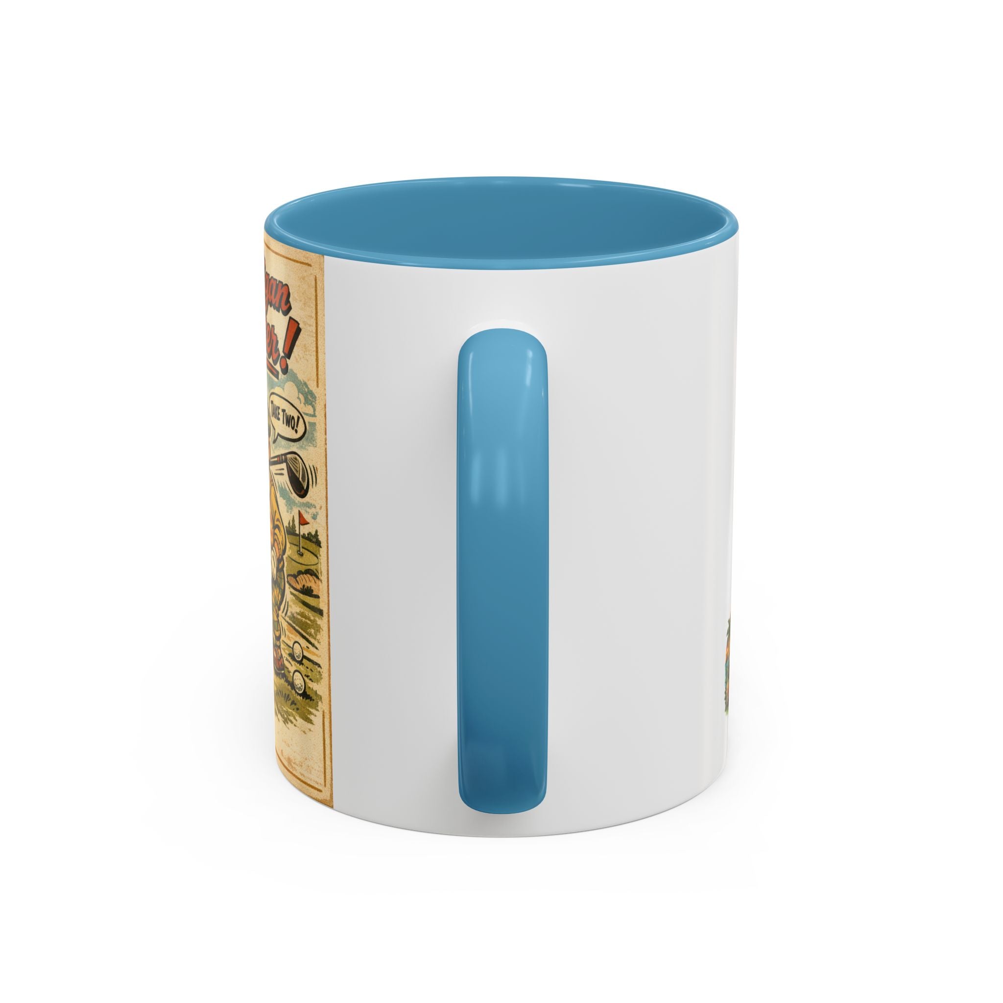 Vintage Golf Mug — “The Mulligan Master” Accent Coffee Cup (11/15 oz)