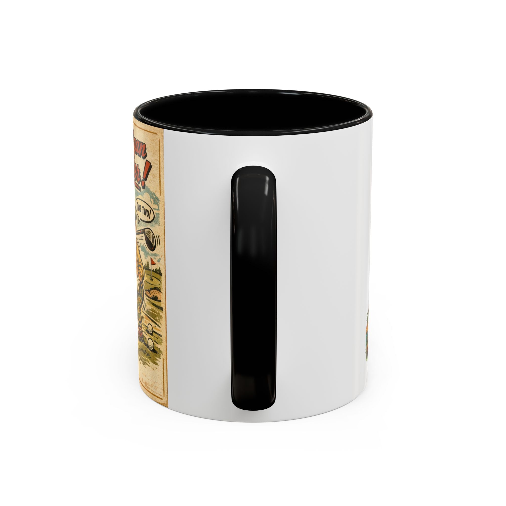 Vintage Golf Mug — “The Mulligan Master” Accent Coffee Cup (11/15 oz)