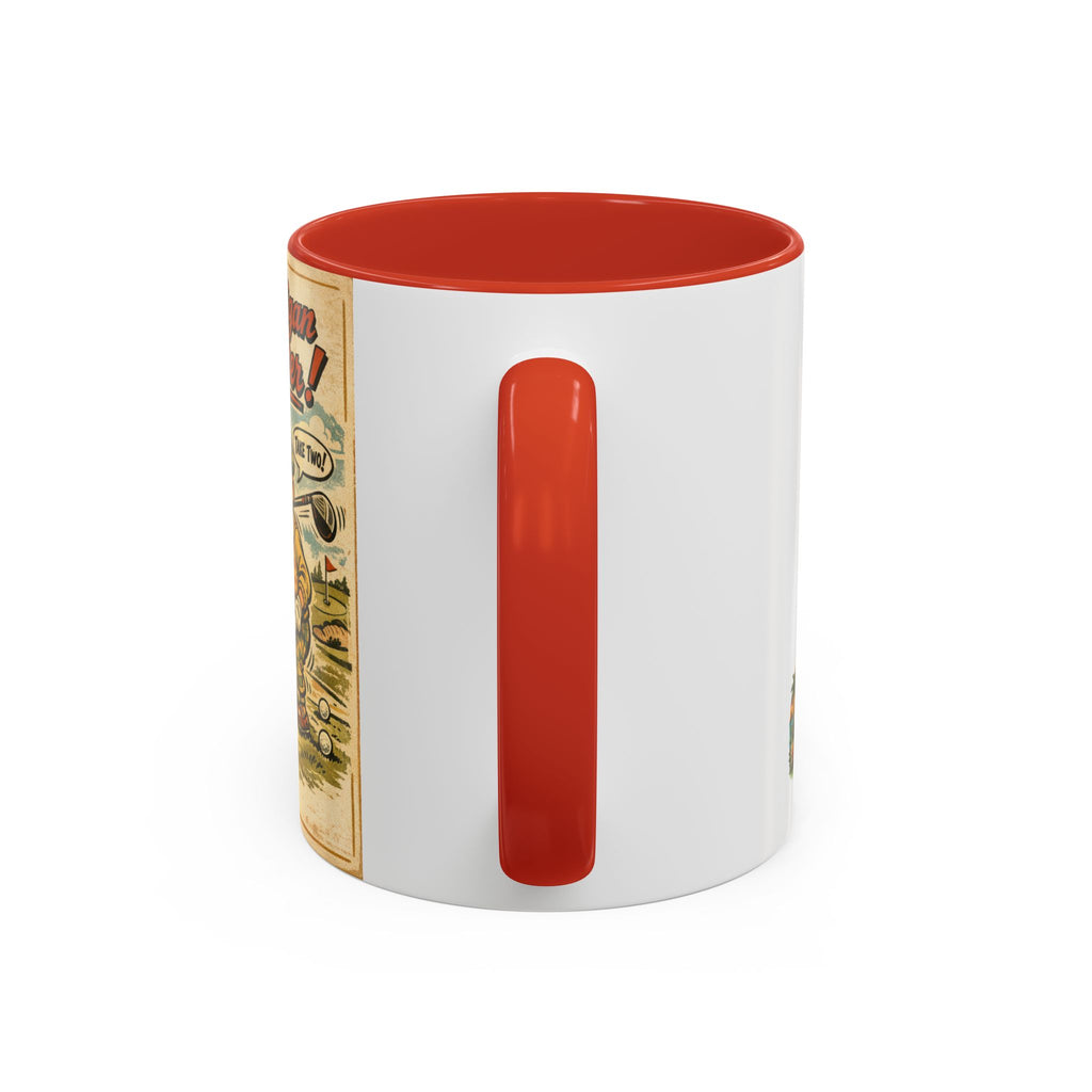 Vintage Golf Mug — “The Mulligan Master” Accent Coffee Cup (11/15 oz)