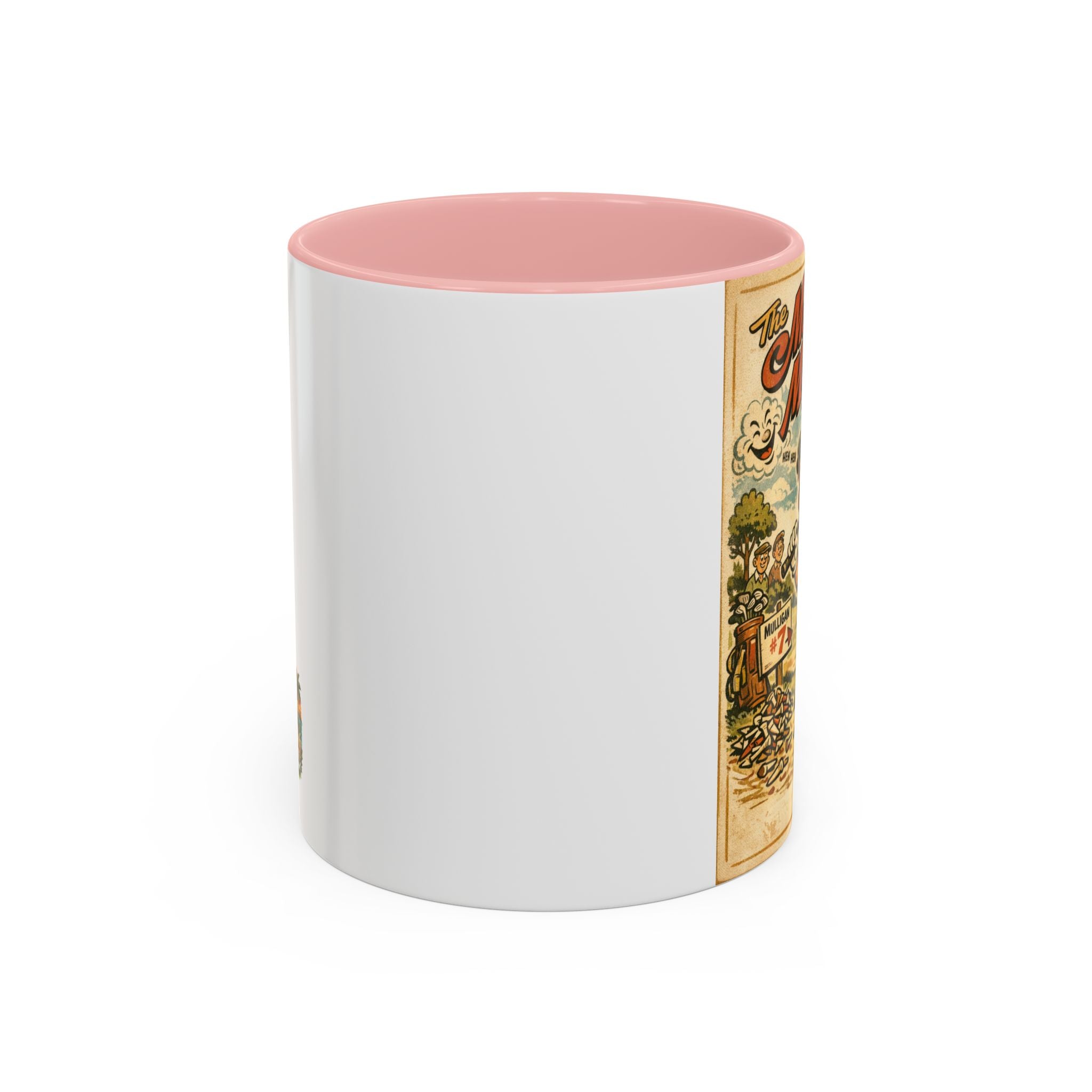 Vintage Golf Mug — “The Mulligan Master” Accent Coffee Cup (11/15 oz)