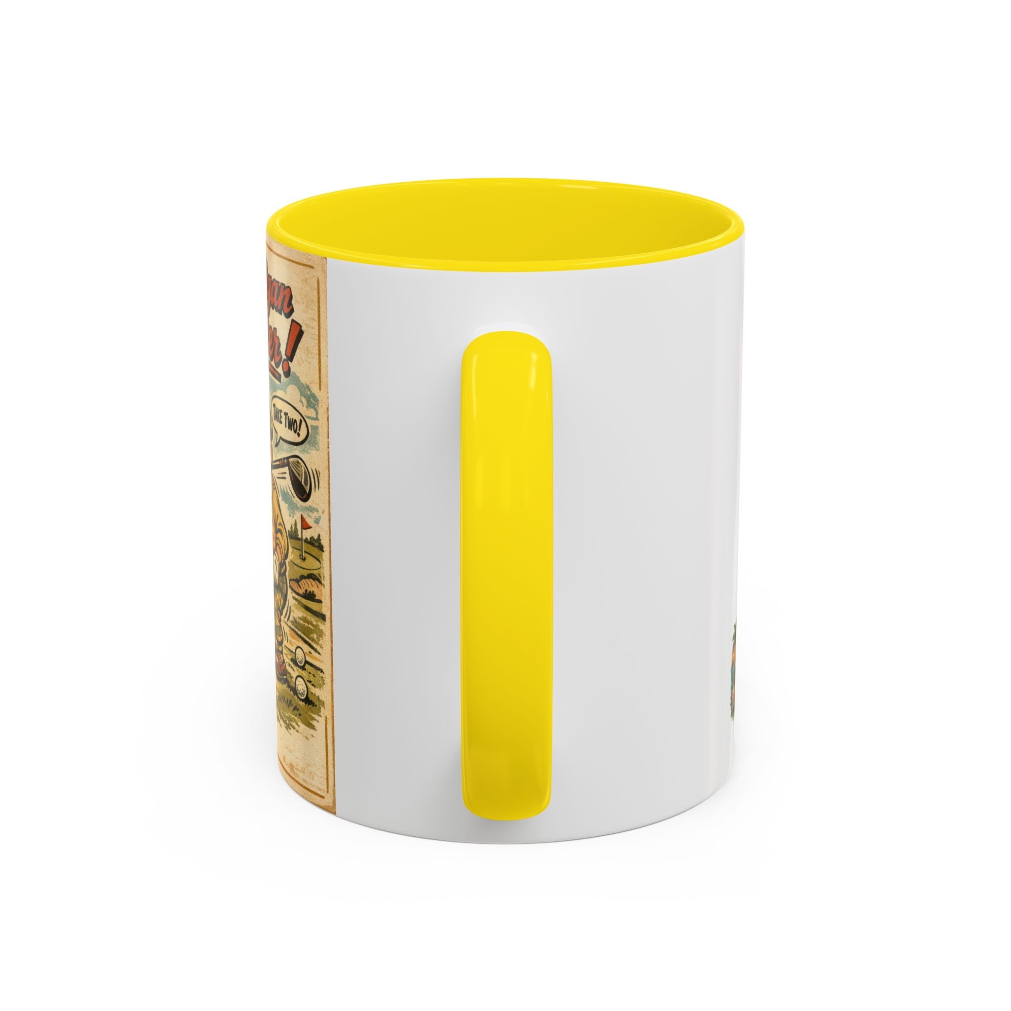 Vintage Golf Mug — “The Mulligan Master” Accent Coffee Cup (11/15 oz)