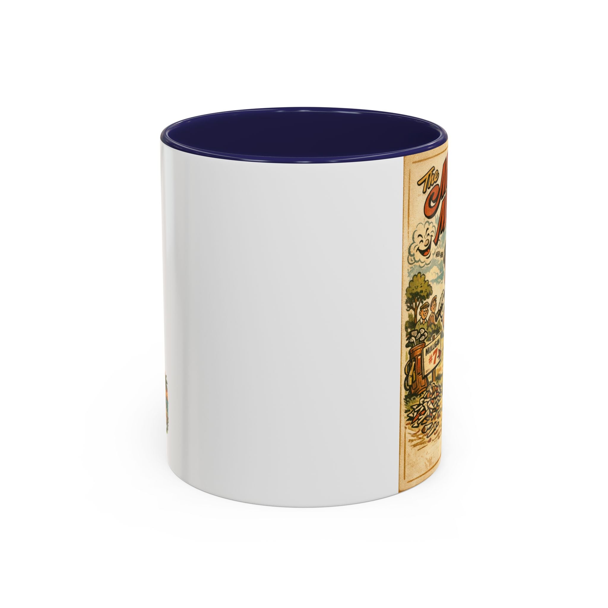 Vintage Golf Mug — “The Mulligan Master” Accent Coffee Cup (11/15 oz)