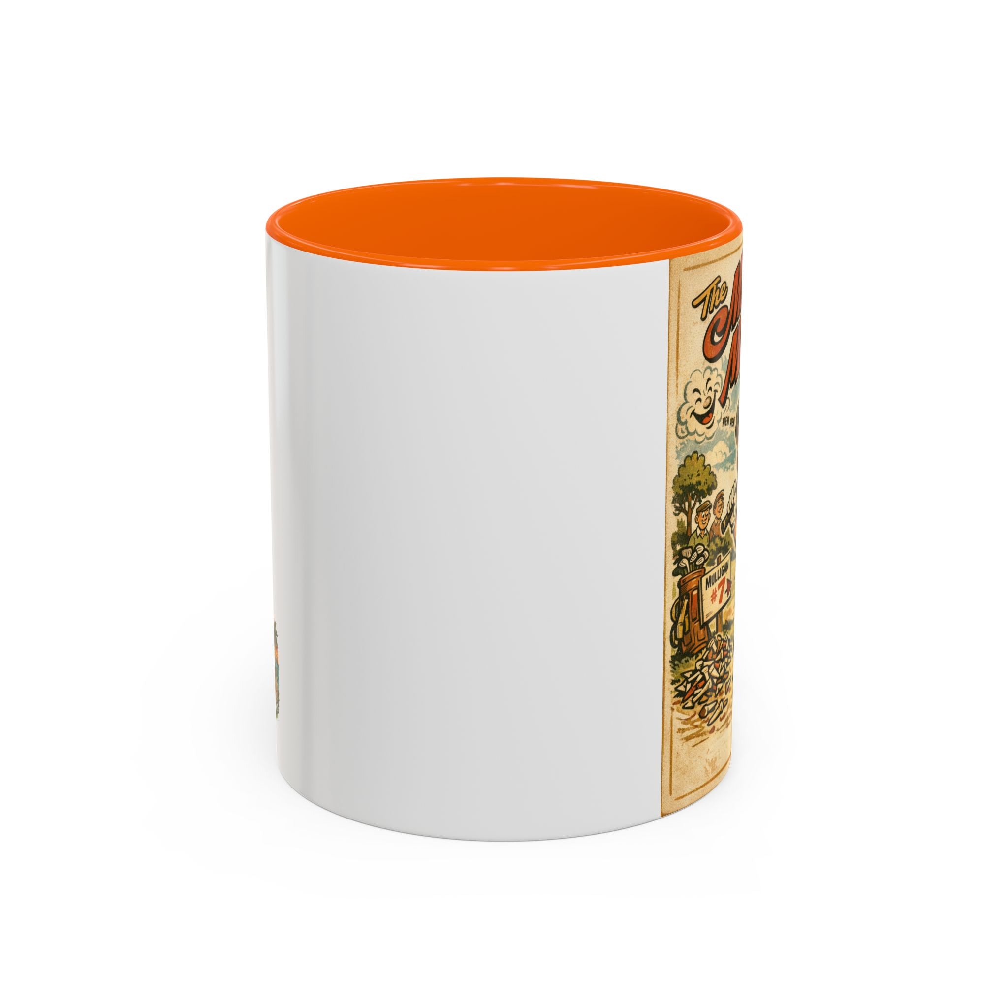 Vintage Golf Mug — “The Mulligan Master” Accent Coffee Cup (11/15 oz)