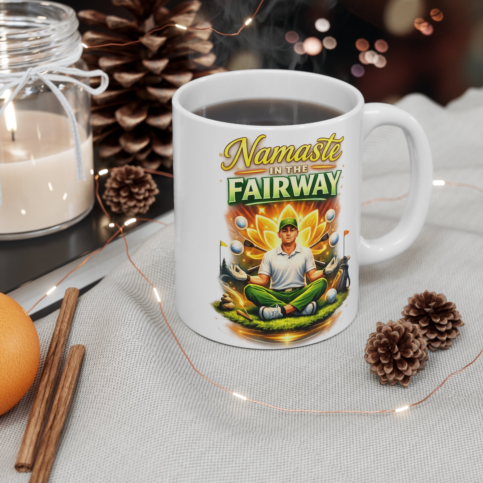 "Namaste In The Fairway" Mug