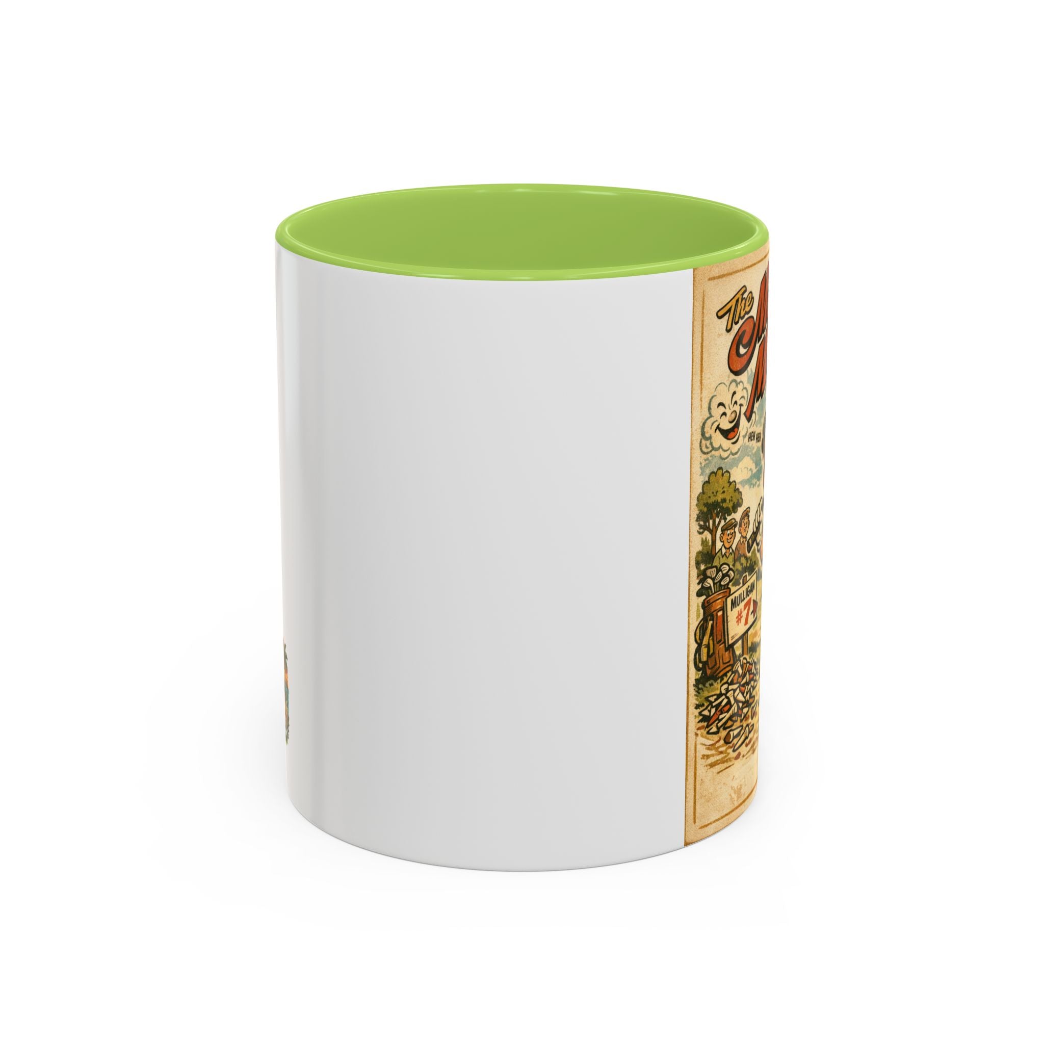 Vintage Golf Mug — “The Mulligan Master” Accent Coffee Cup (11/15 oz)